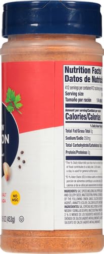 Morton Season All Purpose Seasoning, Seasoned Salt, 16 Ounce | Spices and Seasonings with Black Pepper, Onion and Garlic, Hint of Chili Pepper, Beef, Poultry, Steak seasoning