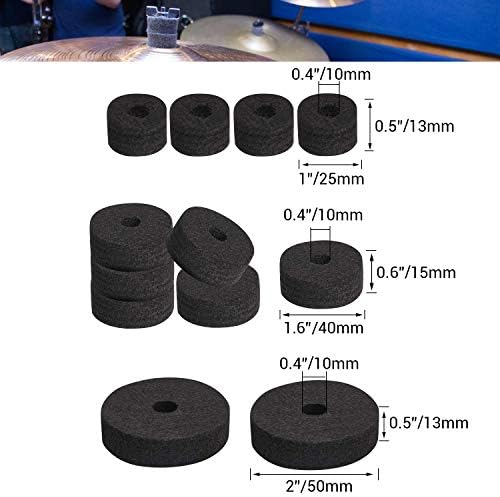Facmogu 23PCS Cymbal Accessory Set, Drum Cymbal Replacement Accessories