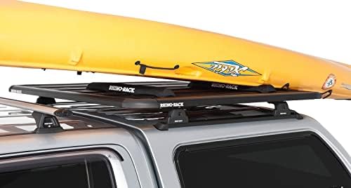 Rhino-Rack 27.5" Wrap Pads for Pioneer Platform, Roof Rack Pads with Two 11.5' Quick Straps, for Paddle Boards, Surfboards, Kayaks & Gear