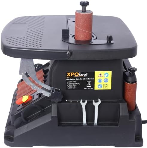 Vertical Oscillating Spindle Sander & Belt Sander - 1-17/32" dust port, 5 Sanding Sleeves