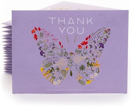 Bentley Thank You Packet - Sunflower Seeds - Pack of 25 - Perfect Eco-Friendly Thank You Gift - Non GMO