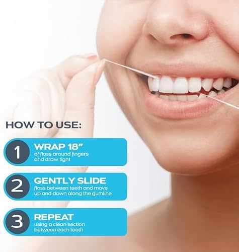 DrTung's Smart Floss - Natural Dental Floss, Cardamom Flavor - Pack of 3 | PTFE & PFAS Free, Gentle on Gums, Expands & Stretches, BPA Free
