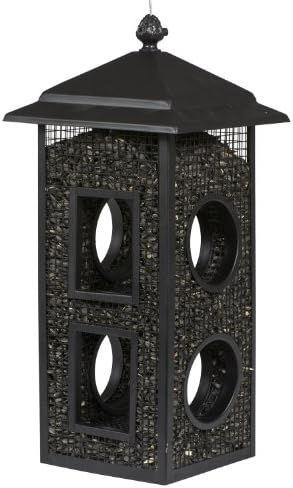 Perky-Pet Fly-Thru Wild Bird Feeder, 2 lb Seed Capacity | All-Metal Construction, Mesh Sides