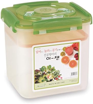 Premium Kimchi, Sauerkraut Container Probiotic Fermentation with Inner Vacuum Lid (Earthenware Brown, 0.45 gal/ 1.7L)