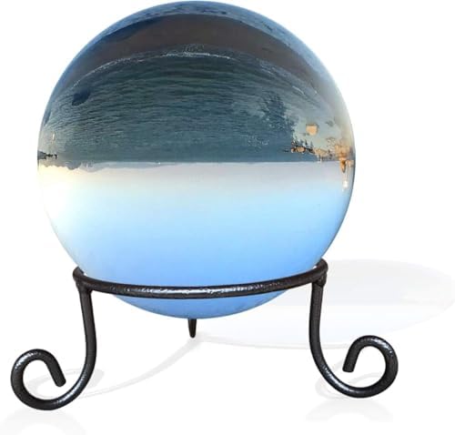 Black Iron Ball Stand - Gazing Globe Stand for Balls, Sphere Holder Wrought Iron Display Stand, Crystal Ball Stand, Glass Bowl Ring Metal Egg Stands