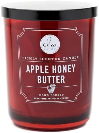 DW Home Vanilla Bean Scented Candle for Home, 15 oz, Large Double Wick Candle Jar, Up to 56H Burn Time, Luxury Scented Candle for Relaxation, Gifting, Home Decor