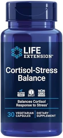 Life Extension Cortisol-Stress Balance, 30 Capsules | Relora Magnolia Bark, Green Tea & Lychee, Manage Stress & Healthy Cortisol Levels, Gluten-Free