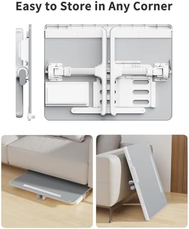 Laptop Lap Desk for Bed, SAIJI X-Large Adjustable Laptop Table