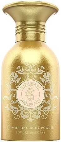 Shelley Kyle Tiramani Shimmer Powder, Talc Free, Fragrance-Filled, Body Powder, Dusting Powder, Leaves Skin Dry, Soft and Shimmering After Every Use