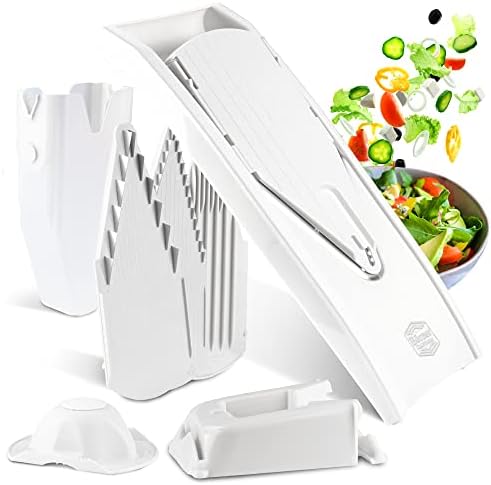 BORNER V Mandoline Slicer Kitchen V1 ClassicLine Starter Set | Vegetable Grater Börner - Quality Made in Germany, Color:Orange