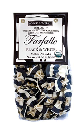 Borgo de Medici ORGANIC Black Squid Ink Bow Tie Pasta (8.8oz)