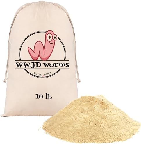 Mineral Rich Worm Food for Nightcrawlers and Red Wigglers, 10 Pound | Nutrient Blend Compost Starter, Boosts Composting Efficiency and Alkaline pH, Promotes Healthy Food & Balanced Worm Bins