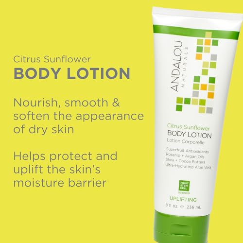 Andalou Naturals Citrus Sunflower Uplifting Body Lotion, 8 fl.oz (Packaging may vary)