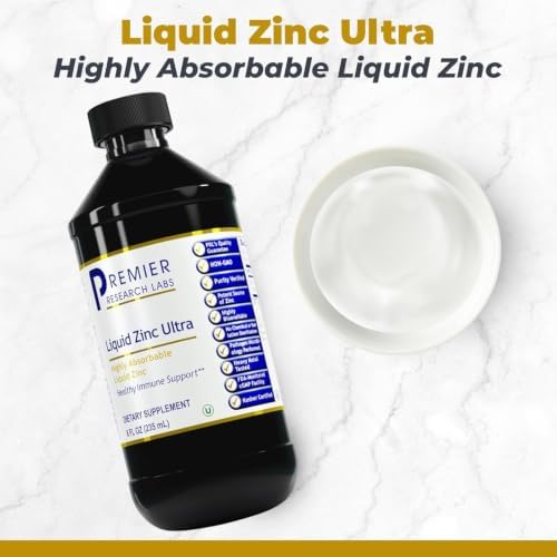 Premier Research Labs Liquid Zinc Ultra Supplement - for Immune Support & Well-Being for Adults & Kids, Highly Absorbable Drops