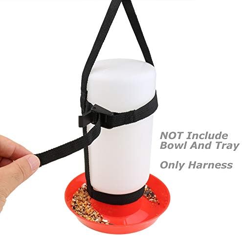 1 Pair Chicken Hanging Straps for Chicken Waterer Feeder Harness Chick Brooder Coop Cage Does NOT Include Bottle Or Base