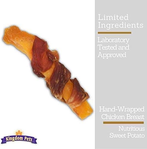 Chicken Jerky Dog Treats with Only 3 Ingredients and No Fillers, 3 Pound Bag