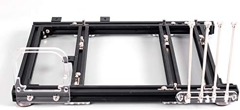M-ATX MATX ITX Computer Open Air Case Bracket Aluminum DIY Bare Frame, Personality DIY Chassis Bracket Open Chassis,PC Test Bench(Black)