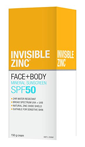 Invisible Zinc - Face + Body SunscreenSPF 50 UVA – UVB (150g/5.29oz)