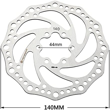 Teyssor 140mm 160mm 180mm 203mm Bike Disc Brake Rotor with 6 Bolts Fit for Road Bike Mountain Bike BMX MTB
