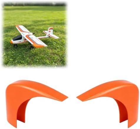 RC Airplane Wing Tip Guard Set Compatible with hobbyzone AeroScout S2 1.1m, Left Right Wingtip Armor Foam Wing Edge Cover Orange