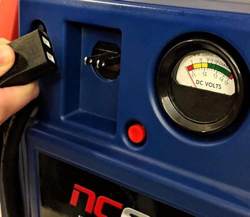 JNC660 Portable Vehicle Starting Unit 1700 Peak Amps 12V Outlet - 2 Pack | Portable 1700-peak-amp vehicle starting unit with heavy-duty clamps