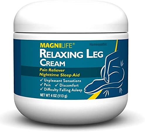 MagniLife Relaxing Legs Sublingual Tablets, 125 Count, Quick-Dissolving Homeopathic Pain Reliever & Nighttime Sleep Aid, Helps Calm Restless Legs, Discomfort & Sleepless Tossing