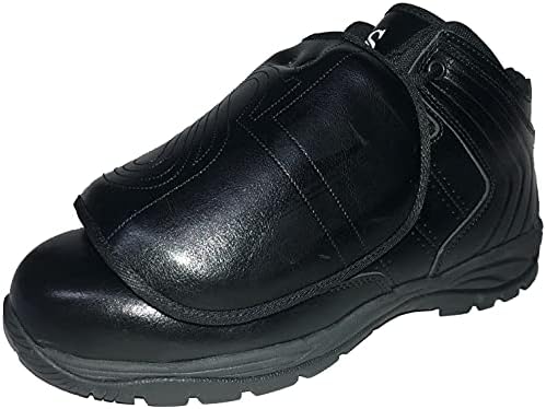 Smitty | BBS-PS1 | Professional Baseball Umpire Mid-Cut Plate Shoes | All Black (8)
