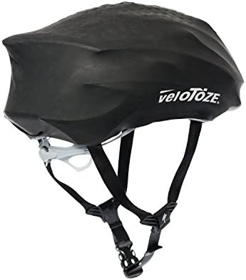 veloToze Cycling Helmet Cover, fits Most Bike Helmets - Keeps Wind, rain and Sun Away from Head; Bright Colors for Visibility