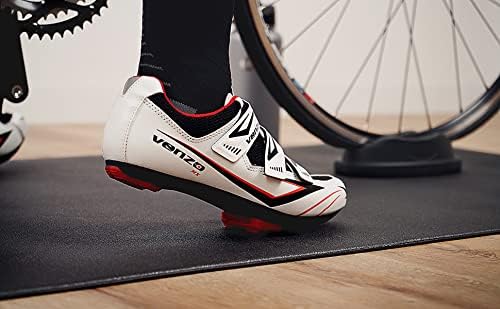 CyclingDeal Bike Trainer Floor Mat - Compatible with Indoor Exercise Stationary Bike Treadmill Elliptical Waterproof Gym Flooring Equipment - Indoor