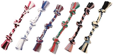 Mammoth Flossy Chews Color Rope Tug – Premium Cotton-Poly Tug Toy for Dogs – Interactive Dog Rope Toy – Tug Dog Chew Toy