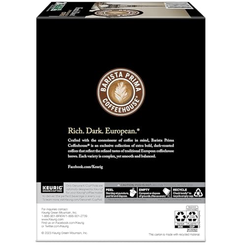 Barista Prima Coffeehouse 6611 French Roast K-Cups Coffee Pack, 24/box