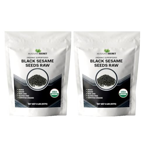 Mayan's Secret - Organic Black Sesame Seeds Raw – USDA Certified, Vegan, Non-GMO
