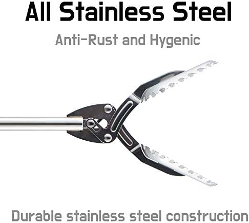 FTH Stainless Steel Grabber Reacher Pickup Tool Heavy Duty Trash Picker 40"