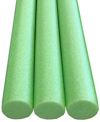 Oodles of Noodles Solid Deluxe Extra Long Pool Noodles - 3 Pack - Approx. 55 inch x 2.75 inch Durable Floating Foam Tubes - Premium Foam Noodle for Swimming, Crafts, Exercise, and Water Activities