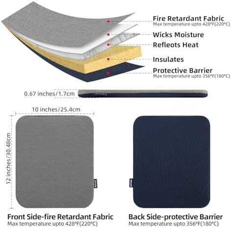 REALIKE Heat Press Mat Compatible with Cricut Easy Press 2/Cricut Easy Press(12X12 inch)
