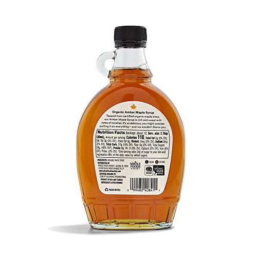 365 by Whole Foods Market, Organic Grade A Amber Maple Syrup, 12 Fl Oz