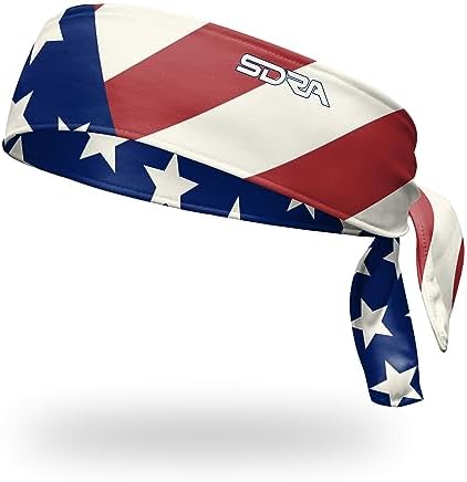 Suddora Country Flag Tie Headband with National Flag, Breathable Sweatband for National Sports Events, Non-Slip Fabric Sweatband for Soccer, Tennis