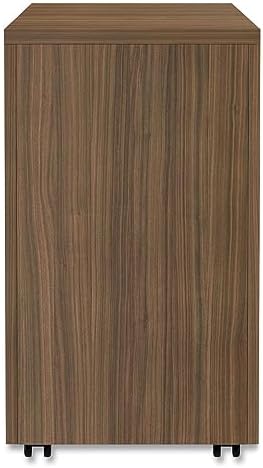Alera Alera Valencia Series Mobile Pedestal File, Left/Right, 3-Drawer: Box/Box/File, Legal/Letter, Walnut, 15.88 X 20.5 X 28.38