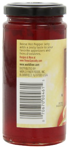 Reese Jelly, Hot Jalapeno, 10-Ounce (Pack of 6)