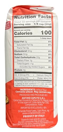 Antico Molino Napoli Antimo Caputo '00' Flour 2.2 Lb (Pack of 3)