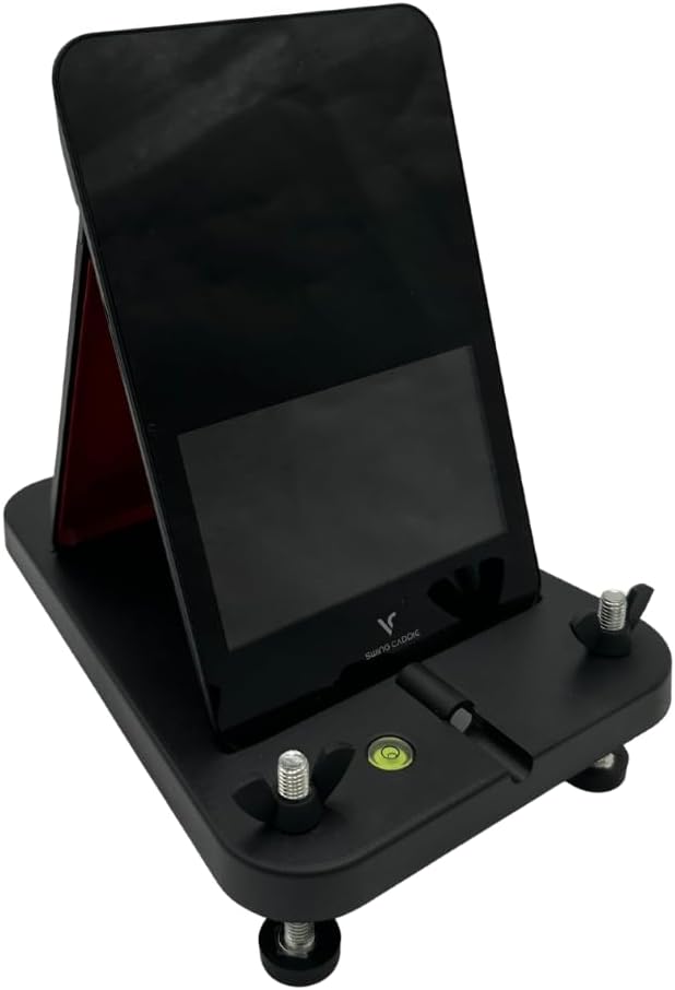 Alignment and Leveling Stand for Swing Caddy SC4 / SC4Pro Golf Launch Monitor, Voice Caddy, Adjustable Height, Built-in Level, Alignment Stick Holder