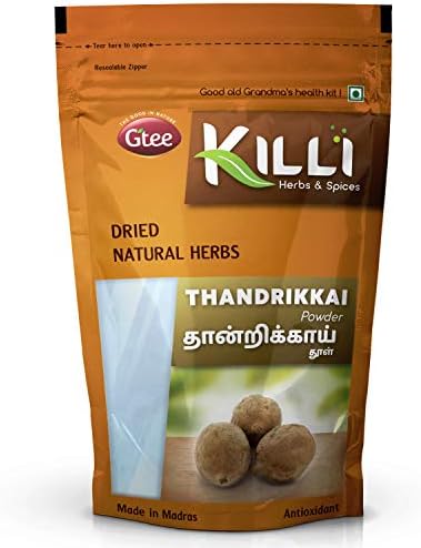 KILLI Bibhitaki | Thandrikkai | Beleric | Terminalia belerica | Baheda Powder, 100g (Pack of 2)