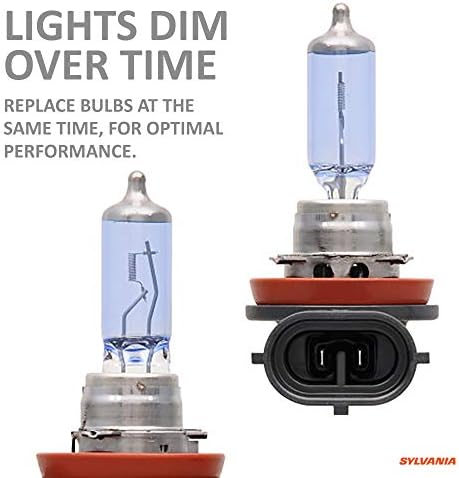 SYLVANIA - H11 (64211) SilverStar zXe High Performance Halogen Headlight Bulb - Headlight & Fog Light, Bright White Light Output, HID Attitude