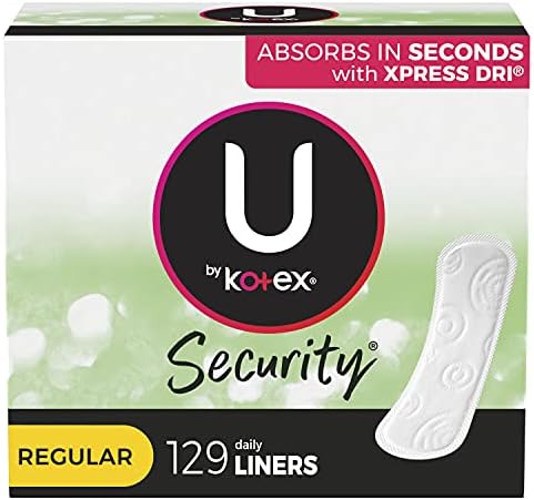 U by Kotex Lightdays Panty Liners, Regular, 129 Count