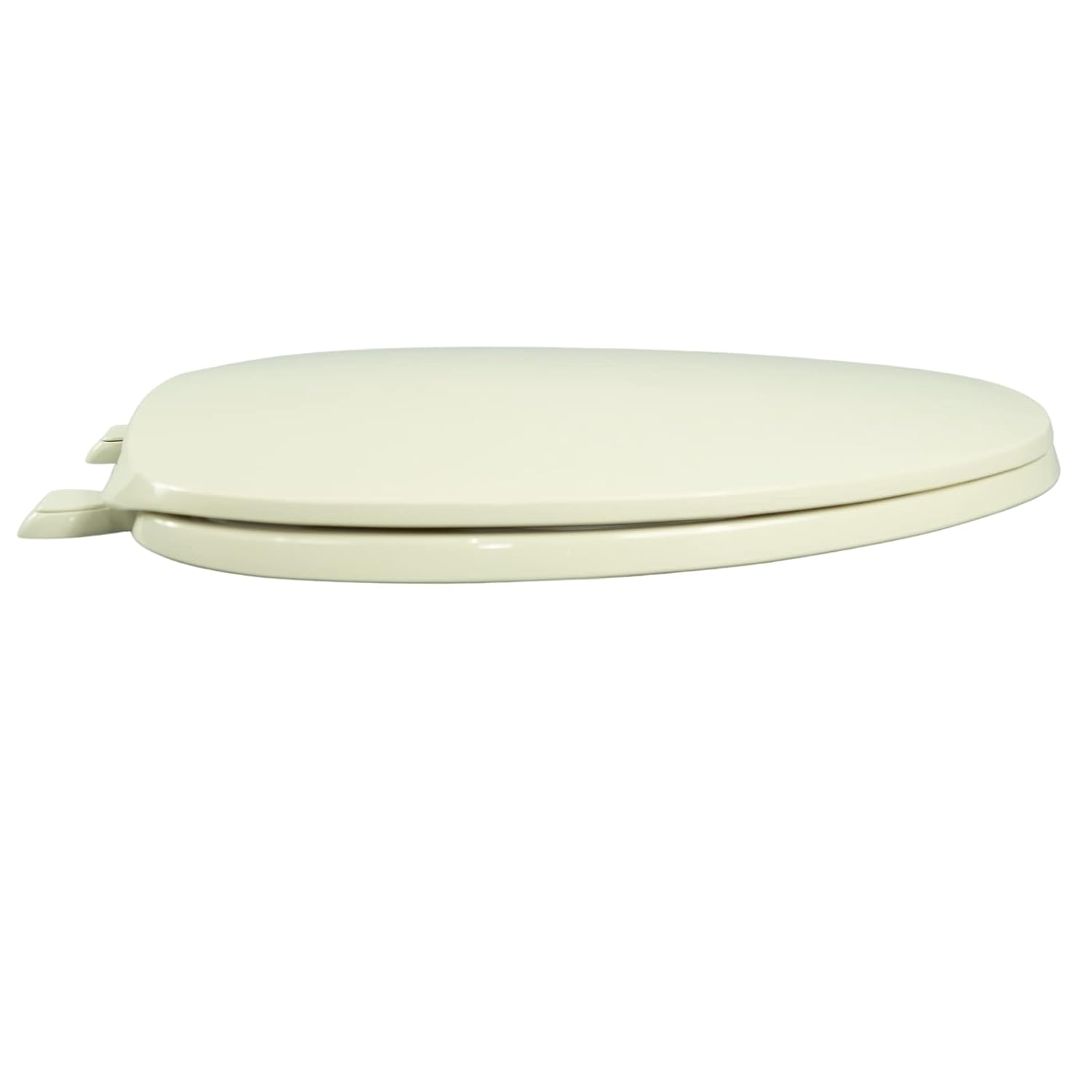 Centoco Toilet Seat Elongated, Residential, Top Mount Plastic Hinge, Black | Plastic, Closed Front, Cover, Made in the USA, 600-407