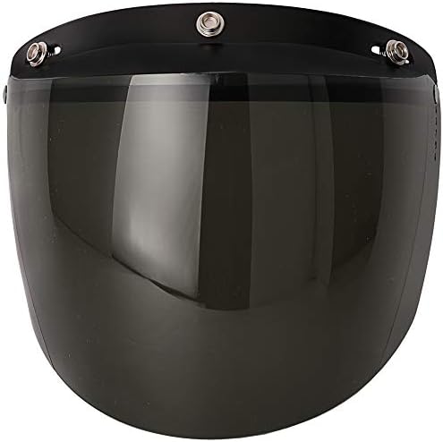 3-Snap Flip Shield Visor for Motorcycle Helmets (Clear)