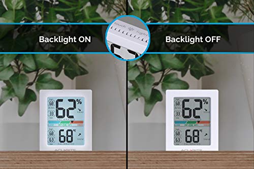 AcuRite Pro Humidity Meter & Thermometer, Hygrometer with Backlight