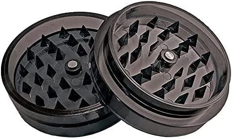 Acrylic 2pc Grinder with Magnet Smoke Color