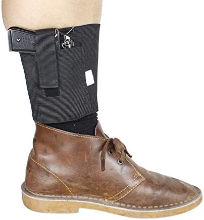 Ankle Holster for Concealed Carry Fits Ruger LC9 LCP G42 43 36 26 S&W Bodyguard .380 .38 Similar Size Handguns