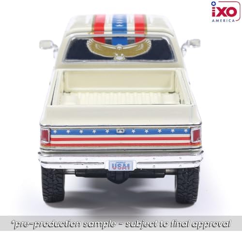 Diecast Compatible with IXO Models 1976 Chevy Custom Deluxe K30 FleetSide Squarebody July 4th Exclusive 1:64 Scale